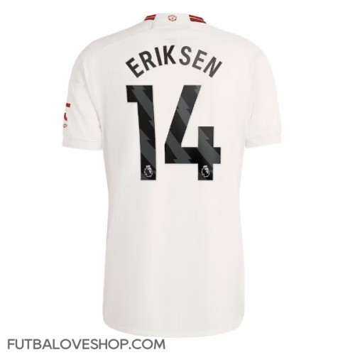 Dres Manchester United Christian Eriksen #14 Tretina 2023-24 Krátky Rukáv